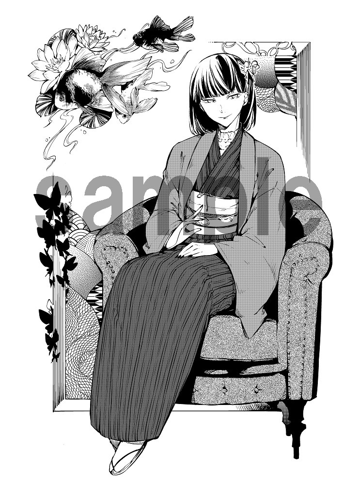与謝野晶子展 描き下ろしイラスト